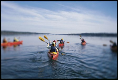 Kayaking on Casco Bay