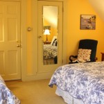 Crow's Nest - wonderfully bright and sunny room with 2 beds. Private, en suite bathroom. Second floor at the back of the house.